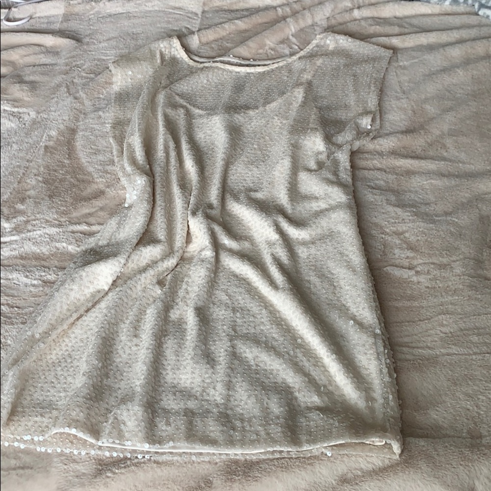 ✨Beautiful Cream Special Occasion Sequin Dress✨